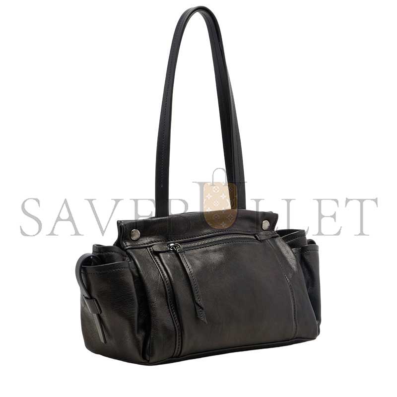 Pra*a route leather tote bag (39*21*15cm)